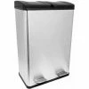 Charles Bentley 60L Stainless Steel Recycle Pedal Bin With 2 Compartments -CHARLES BENTLEY Shop 4536446 1