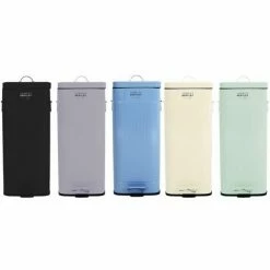 Charles Bentley 30L Steel Square Retro Kitchen Pedal Waste Bin Grey 4 Charles Bentley 30L Steel Square Retro Kitchen Pedal Waste Bin Grey -CHARLES BENTLEY Shop 5703791 4