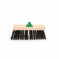 CHARLES BENTLEY Bentley PVC Yard Broom Head With Bracket (12in) (Black)