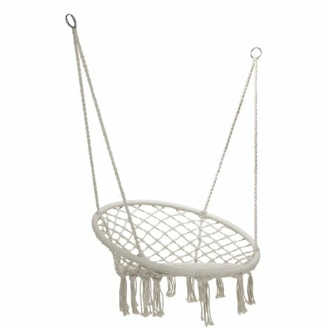 Charles Bentley Cotton Woven Hanging Swing Chair / Hammock in Beige Charles Bentley Cotton Woven Hanging Swing Chair / Hammock In Beige -CHARLES BENTLEY Shop 59470706 3