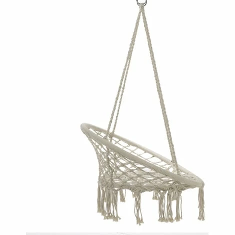 Charles Bentley Cotton Woven Hanging Swing Chair / Hammock in Beige Charles Bentley Cotton Woven Hanging Swing Chair / Hammock In Beige -CHARLES BENTLEY Shop 59470706 5