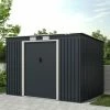 Charles Bentley Metal Galvanised Steel Shed 8.6ft X 6ft -CHARLES BENTLEY Shop 71058139 1