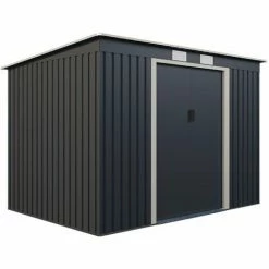 Charles Bentley Metal Galvanised Steel Shed 8.6ft X 6ft -CHARLES BENTLEY Shop 71058139 3