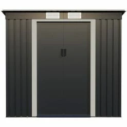 Charles Bentley Metal Galvanised Steel Shed 6.6ft X 4ft -CHARLES BENTLEY Shop 71058141 3