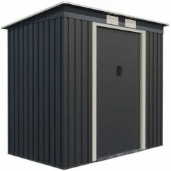 Charles Bentley Metal Galvanised Steel Shed 6.6ft X 4ft -CHARLES BENTLEY Shop 71058141 5