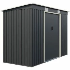 Charles Bentley Metal Galvanised Steel Shed 8.6ft X 4ft -CHARLES BENTLEY Shop 71058142 5