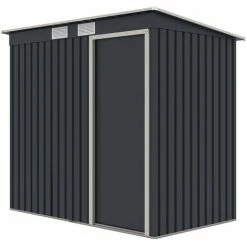 Charles Bentley Metal Galvanised Steel Shed 6.6ft X 4ft -CHARLES BENTLEY Shop 71058143 4