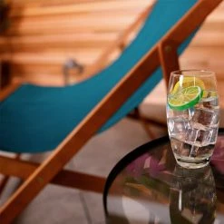 Charles Bentley FSC Eucalyptus Wooden Double Deck Chair For Outdoors And Garden -CHARLES BENTLEY Shop 7432005 3