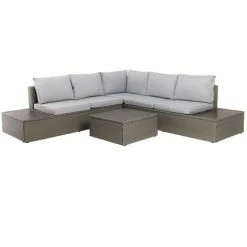 Charles Bentley Rattan & Polywood Corner Lounge Set