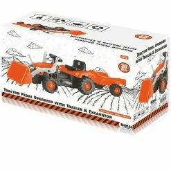 CHARLES BENTLEY Dolu Children's Toys Ride On Digger With Trailer Orange -CHARLES BENTLEY Shop 8423048 4